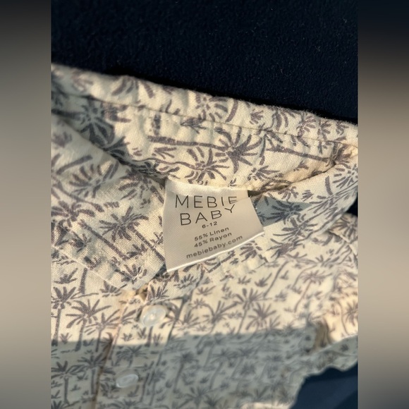 Mebie Baby Palm Tree Linen Cotton Set: 6-12 months - Picture 7 of 9